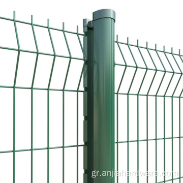 Υψηλή ασφάλεια καμπύλη PVC επικαλυμμένο φράχτη για πάρκο